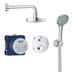 GROHE Grohtherm Perfect Regendoucheset - hoofdddouche 16cm - 2 functies handdouche rond 11cm - chroom SW236927