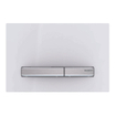 Geberit Sigma50 bedieningsplaat - 2-toets spoeling - vierkant - wit/glans chroom SW259166