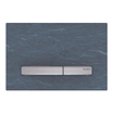 Geberit Sigma50 bedieningsplaat - 2-toets spoeling - vierkant - chroom/Schiefer SW259163