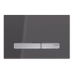 Geberit Sigma50 bedieningsplaat - 2-toets spoeling - vierkant - spiegelend. rookglas SW259164