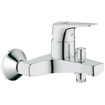 GROHE Bau Flow badkraan met koppelingen met omstel chroom SW296664