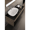 Geberit Citterio onderbouwkast met glasplaat 88.4x54.3x50.4cm met 1 lade grijs/zwart SW297181