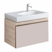 Geberit Citterio onderbouwkast 73.4x55.4x50.4cm met 1 lade voor wastafel met afleg beige/taupe SW297166