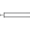 Duravit Starck T Handdoekhouder - 2 stangen - 46.5cm - draaibaar - chroom SW297095