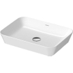 Duravit Cape Cod waskom rechthoekig zonder kraangat zonder overloop 55x40cm mat wit SW297001