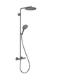 Hansgrohe Raindance Select Regendoucheset - thermostaat - hoofddouche 24cm - black chrome (gunmetal) SW297300
