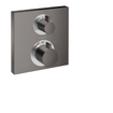 Hansgrohe Ecostat Square afbouwdeel v. inbouw thermostaat m. stop- en omstelkraan brushed black chroom SW297547