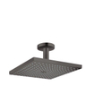 Hansgrohe Raindance E Square hoofddouche E300 1jet m. plafondbevestiging 15.8cm 30x30cm brushed black chroom SW297608