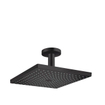 Hansgrohe Raindance E Square hoofddouche E300 1jet m. plafondbevestiging 15.8cm 30x30cm mat zwart SW297612