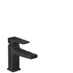 Hansgrohe Metropol toiletkraan 100 met push open waste met voorsprong vaste uitloop 12.7cm mat zwart SW297562