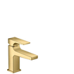 Hansgrohe Metropol toiletkraan 100 met push open waste met voorsprong vaste uitloop 12.7cm polished gold SW297554