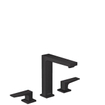 Hansgrohe Metropol wastafelkraan 160 met push open waste met voorsprong vaste uitloop 15.2cm mat zwart SW297574