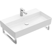 Villeroy & Boch Memento 2.0 wastafel voor handdoekhouders 80x47cm met overloop 1 kraangat ceramic+ stone white SW336052