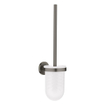 GROHE Essentials Toiletborstelhouder - wandmontage - rond - open - brushed hard graphite SW99041