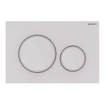 Geberit Sigma20 bedieningplaat, 2-toets spoeling frontbediening voor toilet 24.6x16.4cm mat wit OUTLETSTORE STORE30382