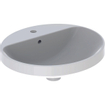 Geberit Variform opbouwwastafel ovaal 50x45cm met overloop wit SW421899