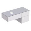 GeberitVariFormwastafelonderbouwkast m. 3 laden v. opzetwastafel124.5x60.3x53.5cmwit SW420207