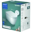 Duravit SensoWash Starck F plus douchewc pack compleet met wandcloset diepspoel spoelrandloos 37.8x57.5cm m. automatisch open/sluiten van deksel wit SW420922