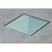 Easy Drain AquaJewels Quattro Zero geborsteld 20x20cm met zijuitlaat 50mm waterslot 30/35/50mm RVS AJQ 20X20 ZM 2302070