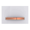 Geberit Sigma50 bedieningsplaat - 2-toets spoeling - vierkant - roodgoud/wit SW420765