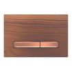Geberit Sigma50 bedieningsplaat - 2-toets spoeling - vierkant - roodgoud/Amerikaans noten SW420846