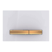 Geberit Sigma50 bedieningsplaat - 2-toets spoeling - vierkant - messing/wit SW420838