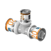 Uponor S-Press Plus PPSU pers composiet T-stuk verlopend 25x16x25mm SW406230