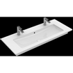 Villeroy & Boch Venticello meubelwastafel met 2 kraangaten 120x50cm met overloop Ceramic+ stone white SW209622