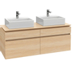 Villeroy & Boch Legato wastafelonderkast 140x55cm 4 lades Nordic oak SW479587