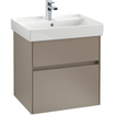 Villeroy & Boch Collaro wastafelonderkast 55.4x54.6cm 2 lades Soft grey SW479517