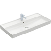 Villeroy & Boch Collaro meubelwastafel 100x47cm met overloop 1 kraangat ceramic+ wit SW358336