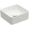 Villeroy & Boch Collaro opzetwastafel vierkant 38x38cm zonder overloop zonder kraangat ceramic+ stone white SW336078