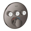 GROHE Grohtherm SmartControl inbouwkraan thermostatisch met omstel voor 3 functies rond hard graphite SW354633