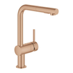 GROHE Minta Keukenkraan - hoog - uittrekbare l uitloop - 2 straalsoorten - warm sunset geborsteld SW354658