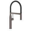 GROHE Essence Keukenkraan - hoog - 2 straalsoorten - met profesionele handdouche - hard graphite glans SW354701