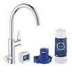 GROHE Blue Pure Bauedge 1-gats keukenkraan duo met filterfunctie starterkit chroom SW354747