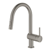GROHE Minta Keukenkraan - hoog - draaibare/uittrekbare c uitloop - 2 straalsoorten - hard graphite geborsteld SW354662