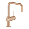 GROHE Minta Keukenkraan - hoog - draaibare u uitloop - warm sunset geborsteld SW354693