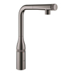 GROHE Essence Keukenkraan - hoog - draaibare/uittrekbare uitloop - hard graphite glans SW392220