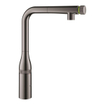 GROHE Essence Keukenkraan - hoog - draaibare/uittrekbare uitloop - hard graphite glans SW392220