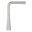 GROHE Zedra Keukenkraan - l uitloop - supersteel geborsteld SW479457