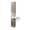 VASCO CARRE Radiator (decor) H160xD8.6xL59.5cm 1839W Staal Aluminium Grey January SW139557