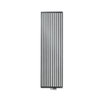 Vasco Arche VV designradiator met verticale buizen 570x1800mm 1273 watt aansluiting 1188 aluminium grijs (M302) 7244558