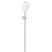 GROHE Rainshower SmartActive 130 Cube Handdoucheset - 3 straalsoorten - vierkant - met houder - gladde slang - 150cm - chroom/moon white SW472368