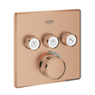 Grohe Grohtherm SmartControl Inbouwthermostaat - 4 knoppen - vierkant - brushed warm sunset TWEEDEKANS OUT12949