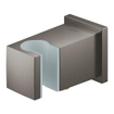 GROHE Euphoria Cube wandaansluitbocht met wandhouder brushed hard graphite SW438942