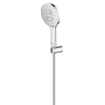GROHE Rainshower SmartActive 130 Handdoucheset - 3 straalsoorten - rond - met houder - gladde slang - 150cm - chroom SW471474