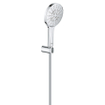 GROHE Rainshower SmartActive 130 Handdoucheset - 3 straalsoorten - rond - met houder - gladde slang - 150cm - chroom SW471474