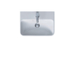 Duravit Me by starck fontein 450x155x320mm 1 kraangat overloop wit 0293427