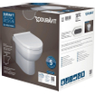 Duravit DuraStyle Basic closetset Staand diepspoel spoelrandloos 37x48cm met softclose closetzitting wit SW358501